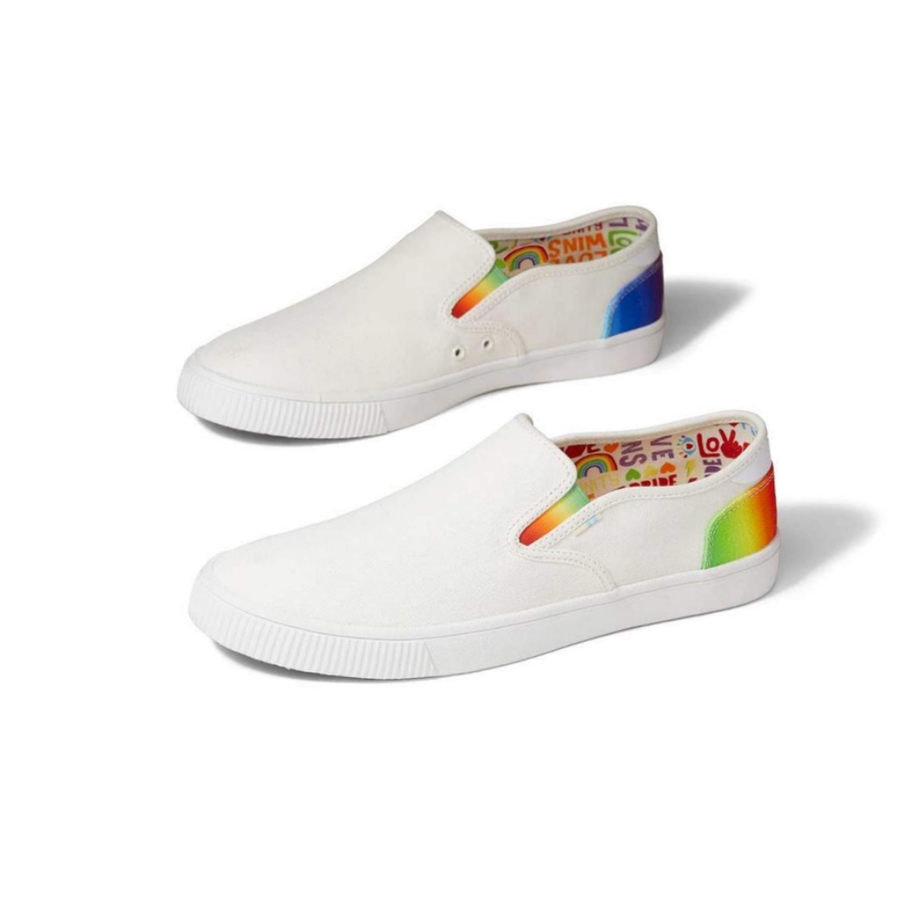 TOMS Baja Unity Slip-On Sneakers | White | Size 11.5 | NIB | Casual Comfort S - Picture 1 of 13